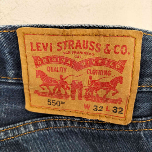 リーバイス Levis 福岡天神リニューアルオープン1周年記念 ダブルニー デニムパンツ 550 メンズ 32inch