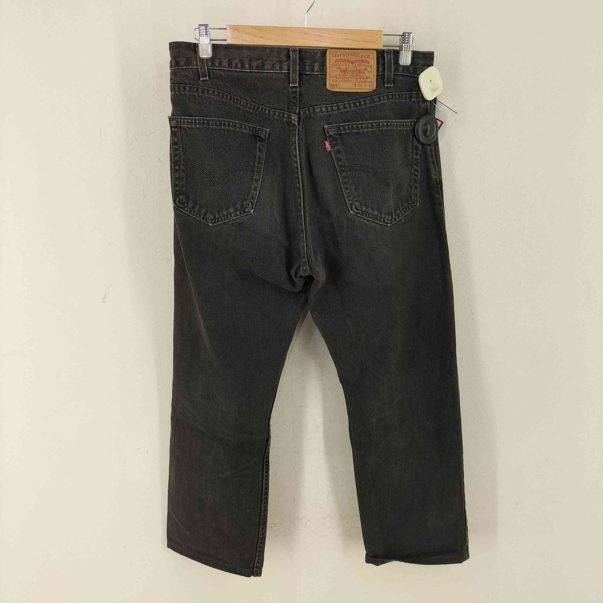 リーバイス Levis USA製 ボタン裏511刻印 505 後染め ブラックデニム
