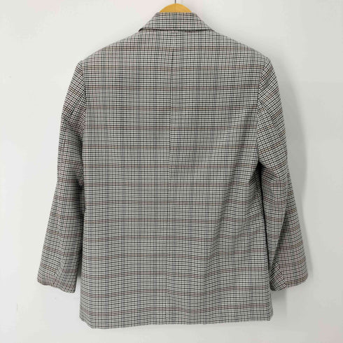 ザラ ZARA チェックダブルテーラードジャケット レディース import:XS