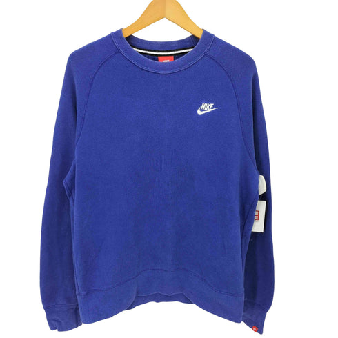 ナイキ NIKE スウッシュ ロゴ 刺繍 ラグラン スリーブ クルーネック スウェット メンズ import:M