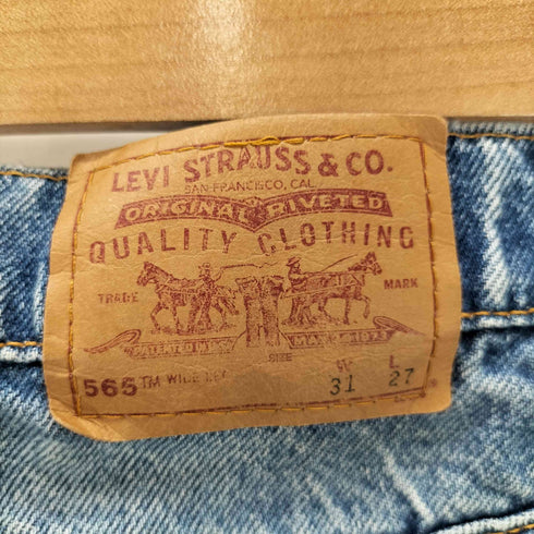 リーバイス Levis USA製 98年 565 WIDE LEG HUSKY リメイクデニムショーツ メンズ W31