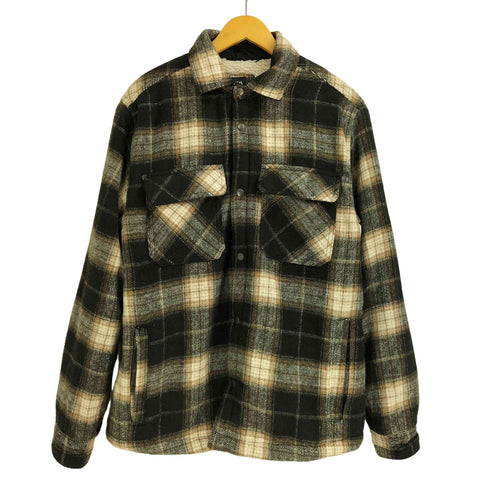 ザラ ZARA 裏ボア リラックスフィット オンブレチェック ネルジャケット メンズ import:M