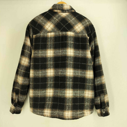 ザラ ZARA 裏ボア リラックスフィット オンブレチェック ネルジャケット メンズ import:M