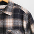 ザラ ZARA 裏ボア リラックスフィット オンブレチェック ネルジャケット メンズ import:M