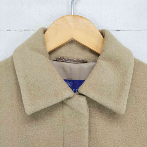 バーバリーブルーレーベル BURBERRY BLUE LABEL WOOL&ANGOLA アンゴラ混ウールステンカラーコート レディース 38