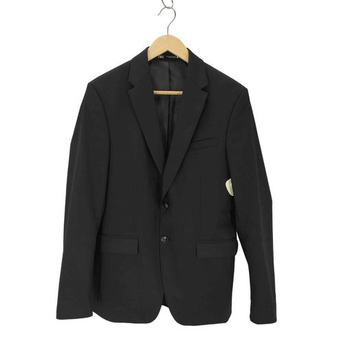 ザラ ZARA 袖裏チェック シングルテーラードジャケット メンズ US:36