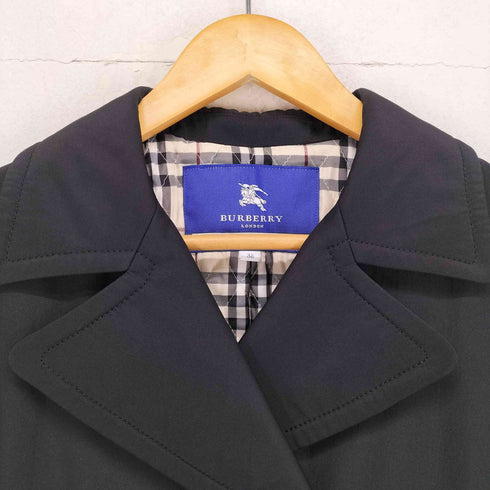 バーバリーブルーレーベル BURBERRY BLUE LABEL 裏地ノヴァチェックキルティングポリエステルトレンチコート レディース 36