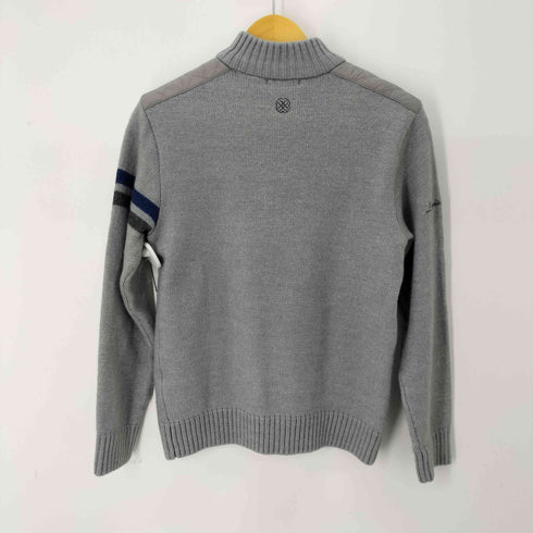 LOUIS CASTEL フロントワッペンハーフジップニット レディース