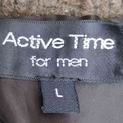 Active Time for men サンダーバード クジラ アニマル柄 アクリルウール カウチンセーター メンズ JPN:L