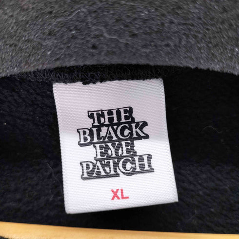 ザブラックアイパッチ THE BLACK EYE PATCH 取扱注意 ラインストーン デザインスウェットプルオーバー メンズ JPN:XL