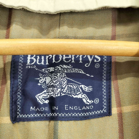 バーバリーズ BURBERRYS MADE IN ENGLAND 裏地チェックステンカラーコート MADE IN ENGLAND メンズ