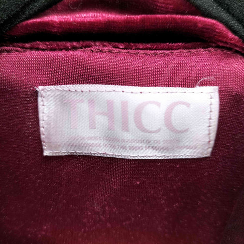 チック THICC ワンポイント刺繍 リングジップベロアトラックジャケット メンズ FREE
