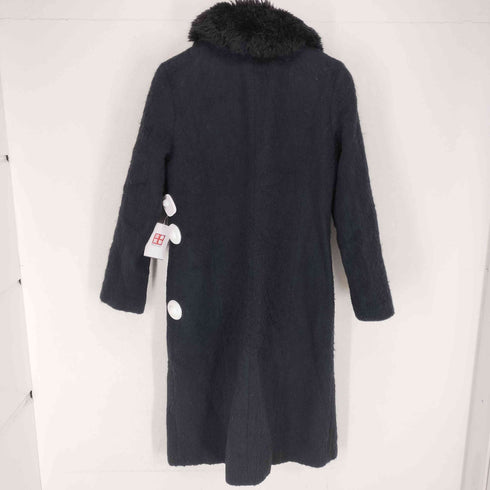 バーバリーロンドン BURBERRY LONDON ファー切替ウールモヘヤモッサコート レディース 38