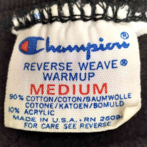 チャンピオン Champion 80s USA製 REVERSE WEAVE WARMUP トリコタグ 目刺繍 リバースウィーブスウェット メンズ import:M