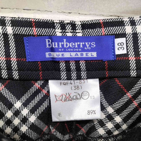 バーバリーブルーレーベル BURBERRY BLUE LABEL ノヴァチェックスラックス レディース 38