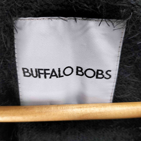 バッファローボブズ BUFFALO BOBS MUKKU-CARDI レース切り替え フェザーモールニット カーディガン メンズ 2~3
