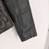 ザラ ZARA エコレザーノーカラーシングルライダースジャケット レディース import:M