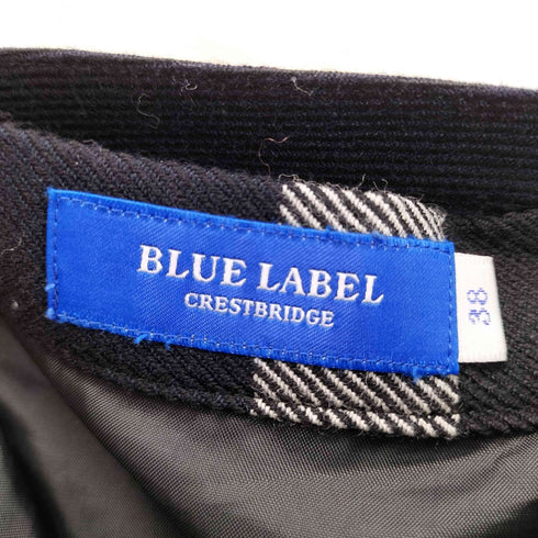 ブルーレーベルクレストブリッジ BLUE LABEL CRESTBRIDGE チェック柄ベルテッドフレアスカート レディース 38
