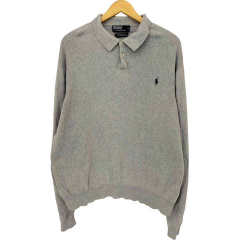 ポロバイラルフローレン Polo by RALPH LAUREN 90S PIMA COTTON L/S ポロシャツ メンズ JPN:XXL
