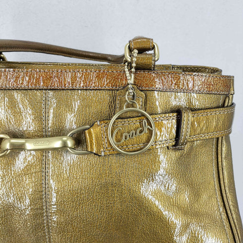 コーチ COACH エナメルトートバッグ レディース
