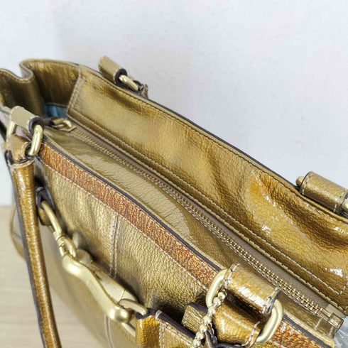 コーチ COACH エナメルトートバッグ レディース