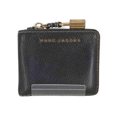 マークジェイコブス MARC JACOBS メタルロゴ 南京錠デザイン 二つ折り財布 レディース