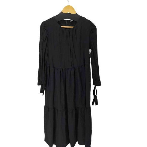 ザラ ZARA L/S ティアードロングワンピース レディース JPN:M