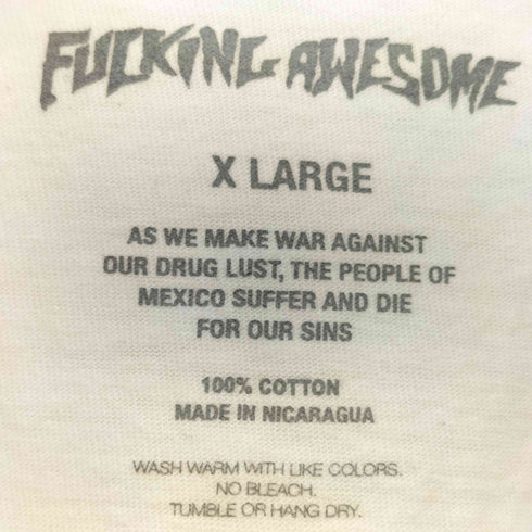 ファッキンオーサム FUCKING AWESOME Wreck Skate T-Shirt レック スケート Tシャツ メンズ JPN:XL