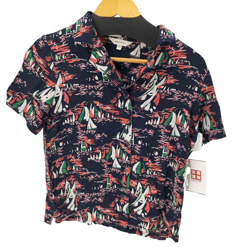 マウジー moussy BEACH PATTERN SHIRT レディース FREE