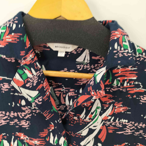 マウジー moussy BEACH PATTERN SHIRT レディース FREE