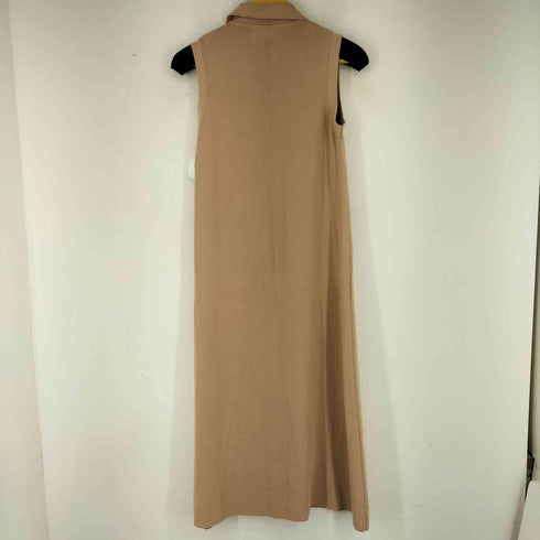 ザラ ZARA ノースリーブ シャツワンピース レディース import:M