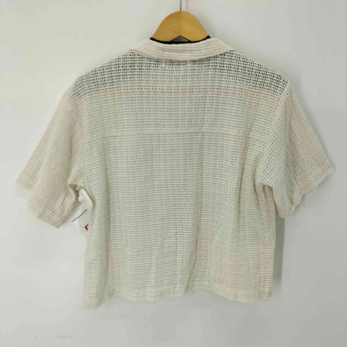アズールバイマウジー AZUL by moussy COTTON MESH HALF SLEEVE SHIRT コットンメッシュハーフスリーブシャツ レディース JPN:M