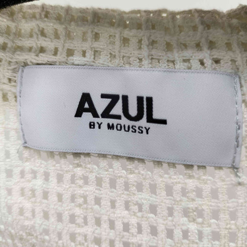 アズールバイマウジー AZUL by moussy COTTON MESH HALF SLEEVE SHIRT コットンメッシュハーフスリーブシャツ レディース JPN:M