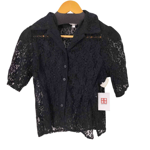 マウジー moussy レース開襟 S/S シャツ レディース FREE