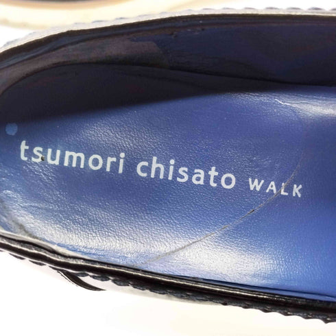 ツモリチサトウォーク tsumori chisato walk ベルクロ ローファー レディース JPN:22