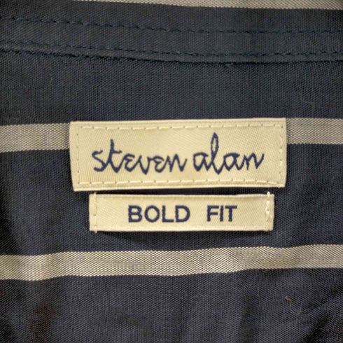 スティーブンアラン Steven Alan CU/ST PULLOVER BOX BAND COLLAR SHIRT-BOLD メンズ JPN:M