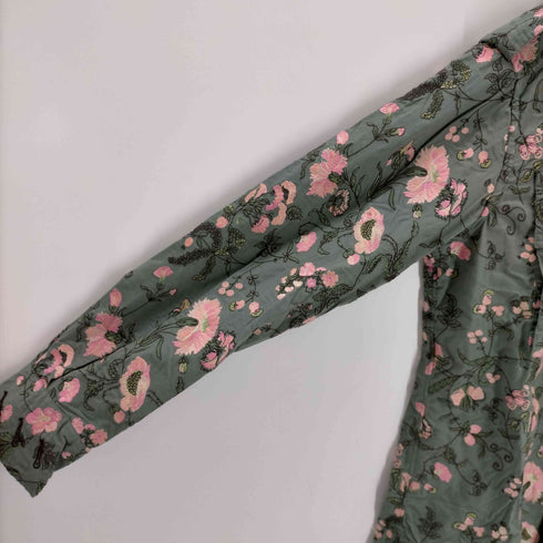 ポールスミス Paul Smith フラワー刺繍 ミリタリーシャツ メンズ JPN:L