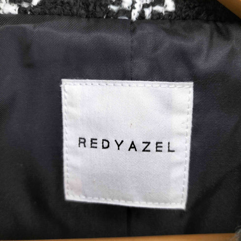 レディアゼル REDYAZEL チェックツイードスタンドカラーコート レディース M