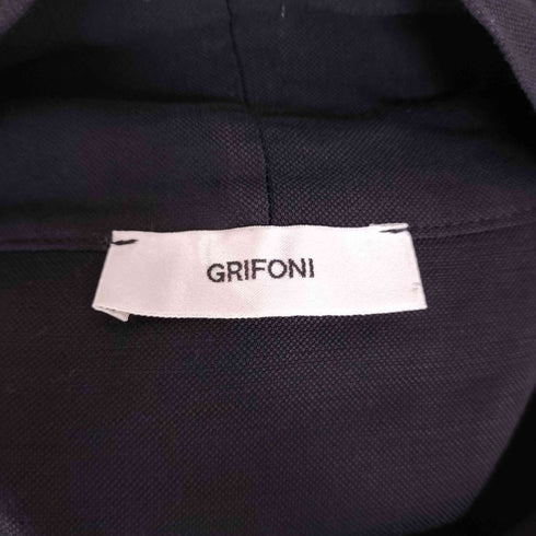 GRIFONI イタリア製 リボンデザイン レーヨンウール Vネック ワンピース レディース 40