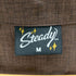 steady USA製 オープンカラーシャツ ネコ目ボタン メンズ JPN:M