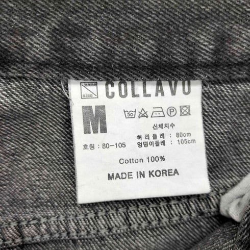 COLLAVO ダメージ加工バギーデニムパンツ メンズ W80cm