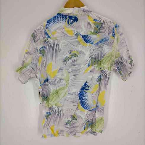 イオラニ IOLANI USA製 レーヨンアロハシャツ 鯉柄 メンズ JPN:L