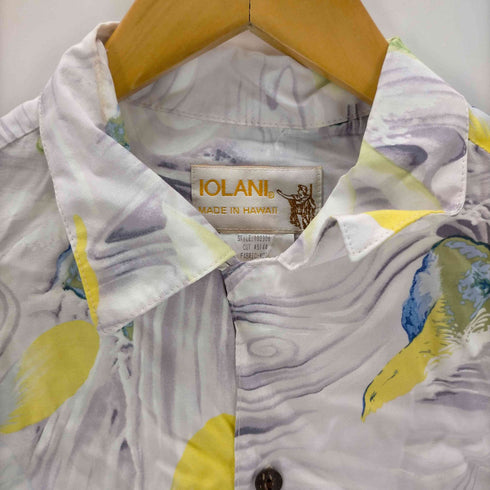 イオラニ IOLANI USA製 レーヨンアロハシャツ 鯉柄 メンズ JPN:L