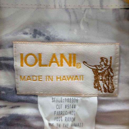イオラニ IOLANI USA製 レーヨンアロハシャツ 鯉柄 メンズ JPN:L