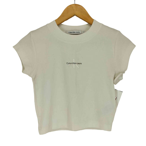 カルバンクラインジーンズ Calvin Klein Jeans ロゴプリントミニTシャツ レディース XS