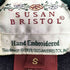 SUSAN BRISTOL 香港製 花刺繍 ウール カーディガン レディース JPN:S