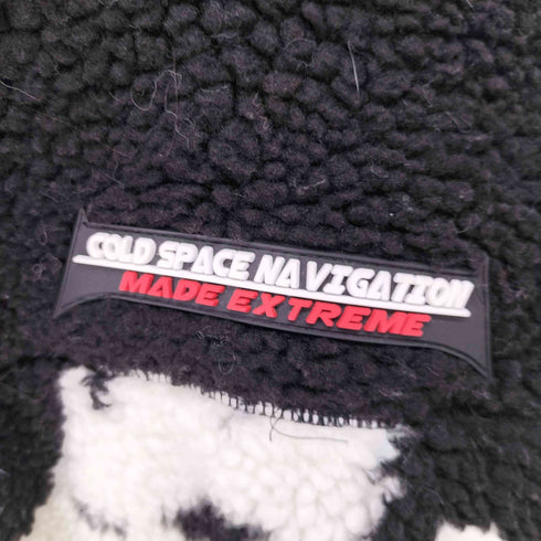 メイド エクストリーム MADE EXTREME カウ柄ハイネックボアジャケット メンズ