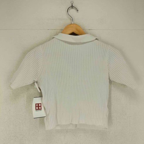 バックトゥザフィールド BACK TO THE FIELD チームロゴ刺繍 スキッパーリブポロシャツ Y2K レディース FREE