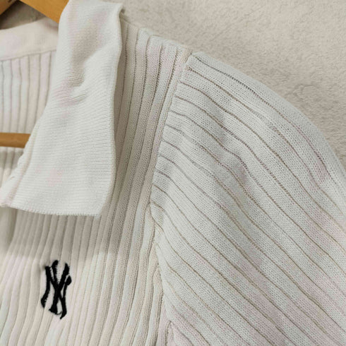 バックトゥザフィールド BACK TO THE FIELD チームロゴ刺繍 スキッパーリブポロシャツ Y2K レディース FREE