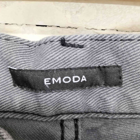 エモダ EMODA ブラックデニムカーゴパンツ レディース S